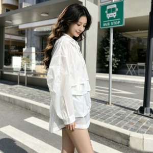 SG1215款2026夏季中长款大码宽松轻薄透气防晒衣女韩版收腰显瘦风衣薄外套 SG1215款2026夏季中长款大码宽松轻薄透气防晒衣女韩版收腰显瘦风衣薄外套